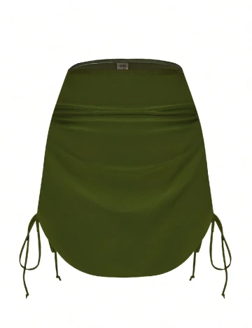 Fusta SHEIN, verde Verde