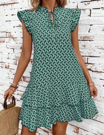 Rochie scurta SHEIN, verde Verde