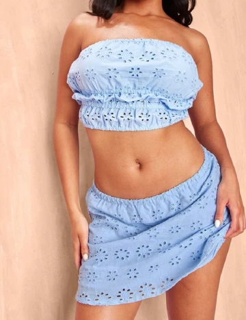 Fusta PRETTYLITTLETHING, albastru Albastru