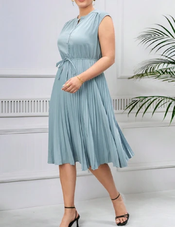 Rochie medie SHEIN CURVE, albastru Albastru