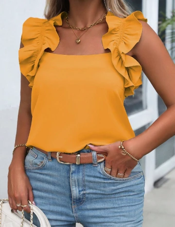 Bluza SHEIN CURVE, galben Galben