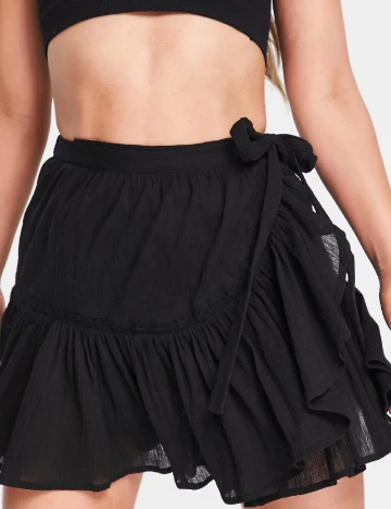 Fusta ASOS, negru Negru