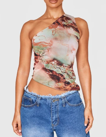 Top PRETTYLITTLETHING, mix culori Mix culori