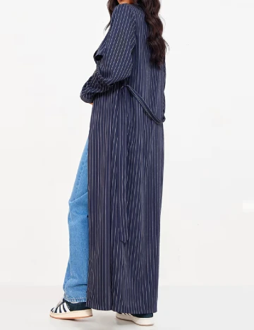 Trench PrettyLittleThing, bleumarin