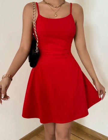 Rochie scurta SHEIN, rosu Rosu
