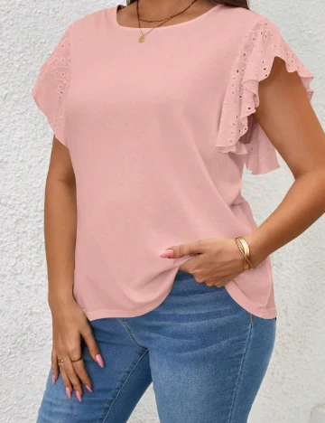 Bluza SHEIN CURVE, roz Roz