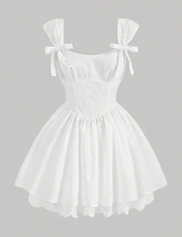 Rochie scurta SHEIN, alb Alb