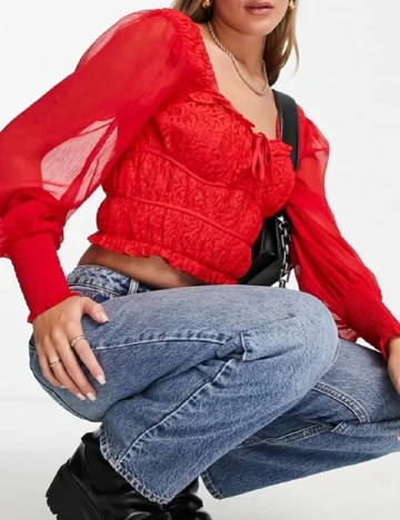 Top Miss Selfridge, rosu Rosu