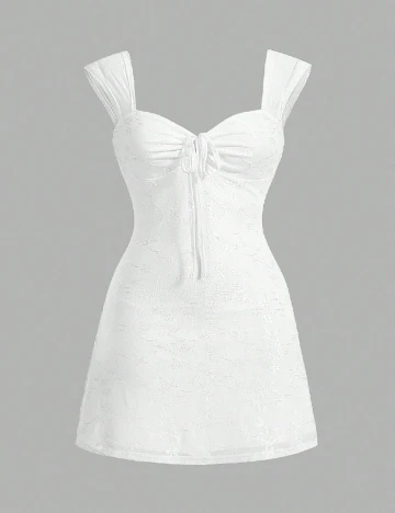 Rochie scurta SHEIN CURVE, alb Alb