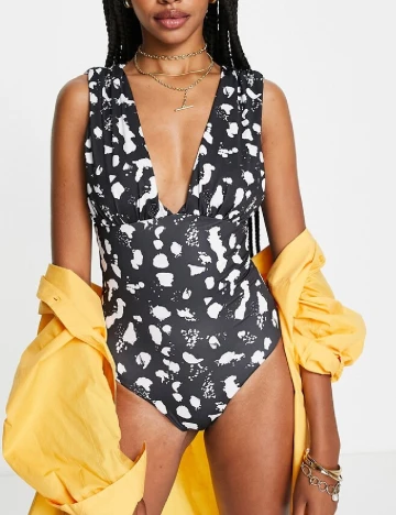 Costum de baie ASOS, negru Negru