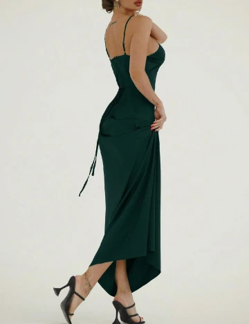 Rochie lunga SHEIN, verde inchis Verde