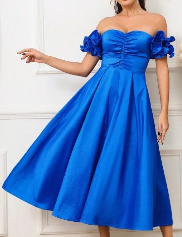 Rochie medie SHEIN, albastru Albastru