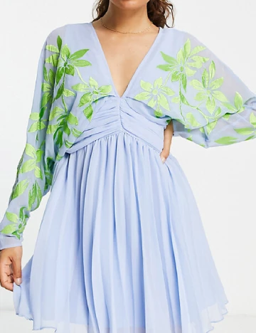 Rochie scurta ASOS, albastru Albastru