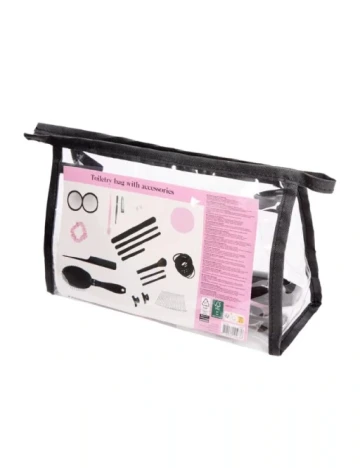 Geanta cosmetice cu accesorii Zd Trading, negru