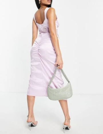Rochie medie ASOS, roz Roz