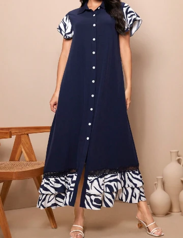 Rochie lunga SHEIN, albastru Albastru