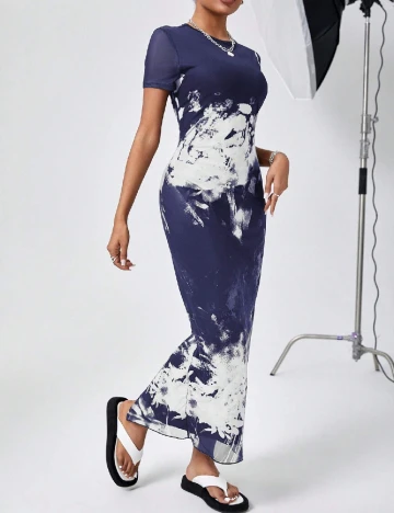 Rochie lunga SHEIN, albastru Albastru