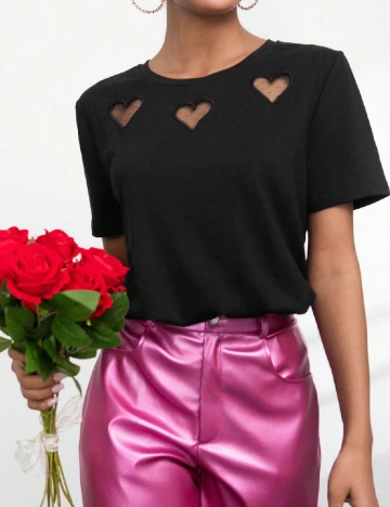 Tricou SHEIN, negru Negru