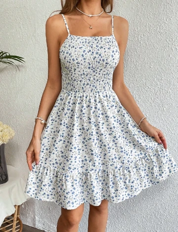 Rochie scurta SHEIN, alb Alb