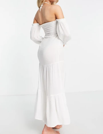 Rochie lunga ASOS, alb Alb