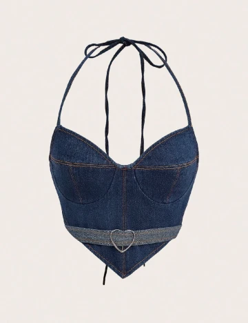Top SHEIN, bleumarin Albastru