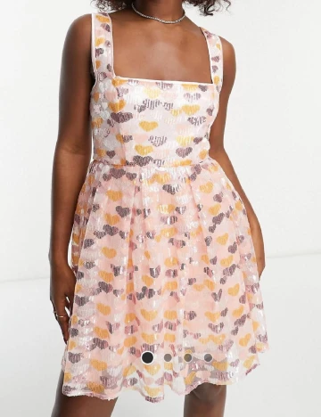 Rochie scurta Maya Deluxe, roz Roz