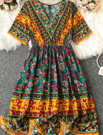 Rochie scurta SHEIN CURVE, mix culori Mix culori