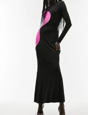 Rochie lunga Top Shop, negru Negru