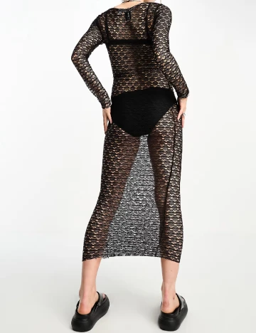 Rochie lunga COLLUSION, negru