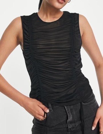 
						Maiou Top Shop, negru