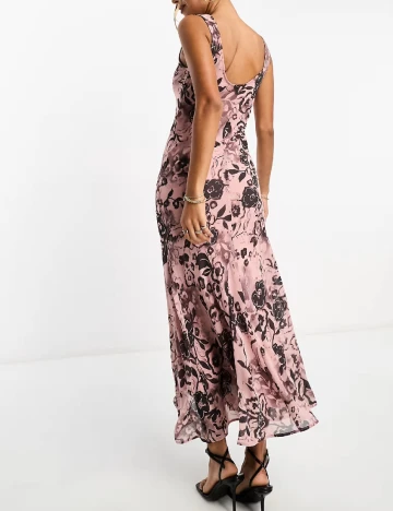 Rochie medie ASOS, roz Roz