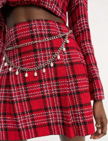 Fusta Miss Selfridge, rosu Rosu