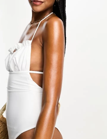 Costum de baie ASOS, alb Alb