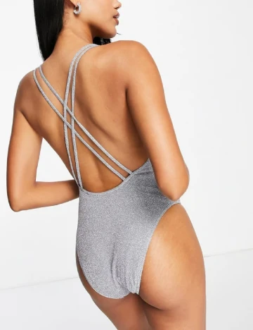 Costum de baie ASOS, gri Gri