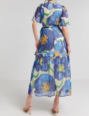 Rochie medie Hope & Ivy, albastru Albastru