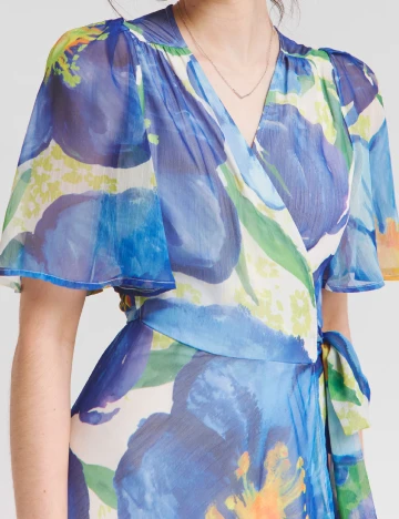 Rochie medie Hope & Ivy, albastru Albastru