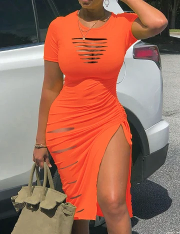 Rochie medie SHEIN, portocaliu Portocaliu