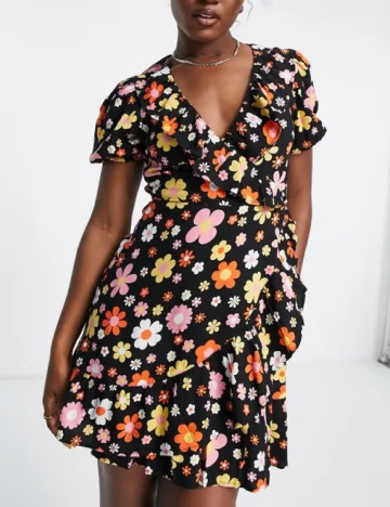 Rochie scurta Miss Selfridge, negru Negru