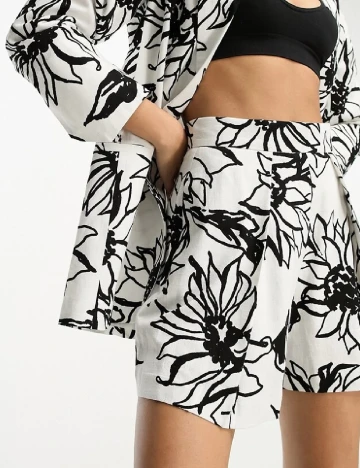 Pantaloni scurti ASOS, alb Alb