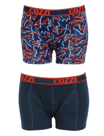 Set Boxeri 2 perechi Cozzi, bleumarin Albastru