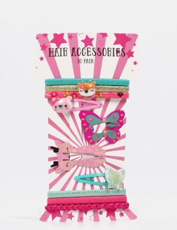 
						Set clame de par 10 bucati Little Concepts, mix culori