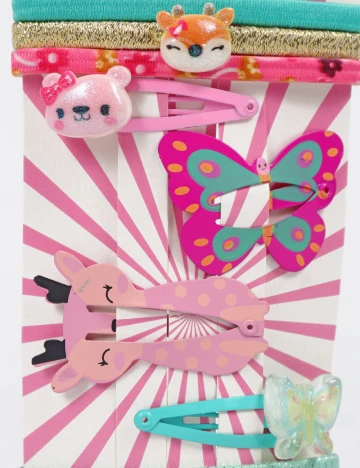 Set clame de par 10 bucati Little Concepts, mix culori Mix culori