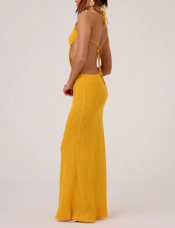 Rochie lunga Musera, galben Galben