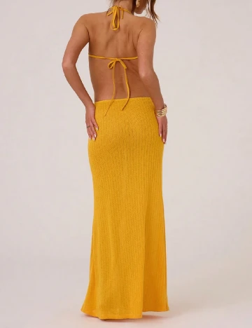 Rochie lunga Musera, galben Galben