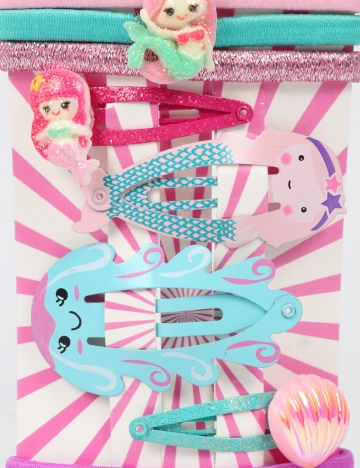 Set Clama de par 10 bucati Little Concepts, mix culori Mix culori
