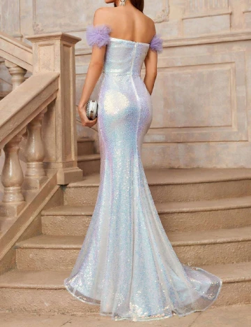 Rochie lunga SHEIN, alb Alb