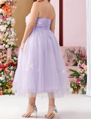 Rochie medie SHEIN CURVE, lila Mov