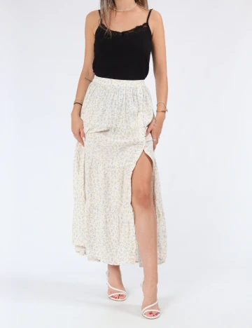 Fusta Miss Selfridge, ecru Alb