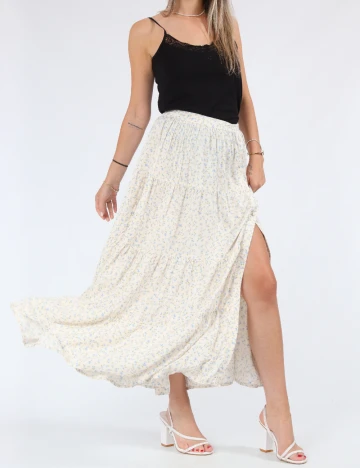 Fusta Miss Selfridge, ecru Alb