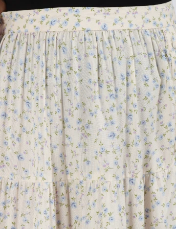 Fusta Miss Selfridge, ecru Alb